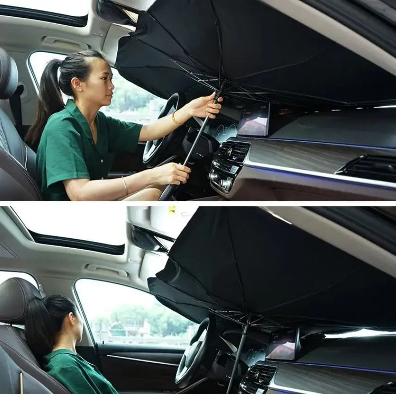 Windshield Sun Guard Car Car Solar Radius Protection UV Portable Sunscreen IMMEDIATE SHIP FOR ALL BRAZIL