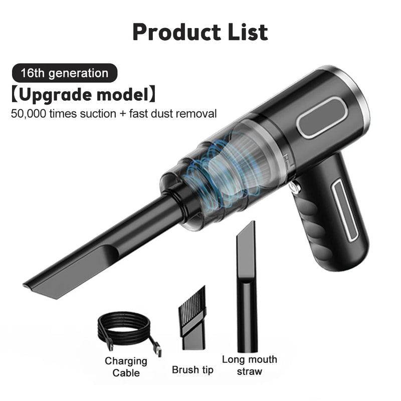 29000Pa Wireless Car Vacuum Cleaner Strong Suction Dust Catcher Cordless Handheld Wet Dry Vacuum Cleaner Air Duster For Car