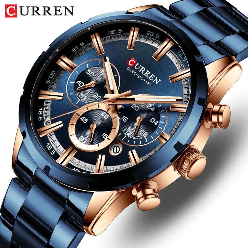 relógio gurren de luxo com quartzo , feito a mão - My Store